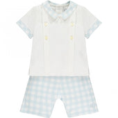 Emile et Rose Boys Benedict Checked Short Set